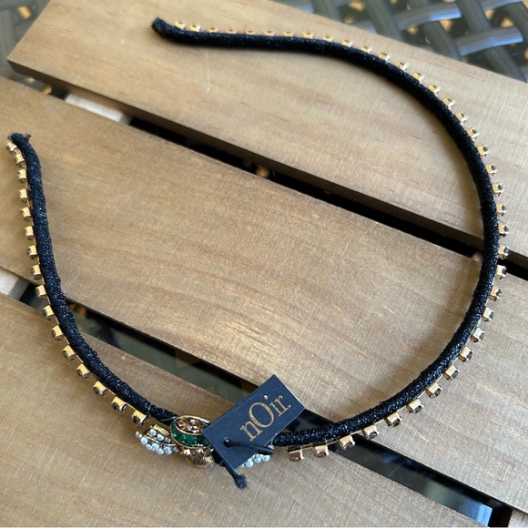 Noir Headband Hair accessories Christmas Rhinestone Black New - Picture 5 of 5